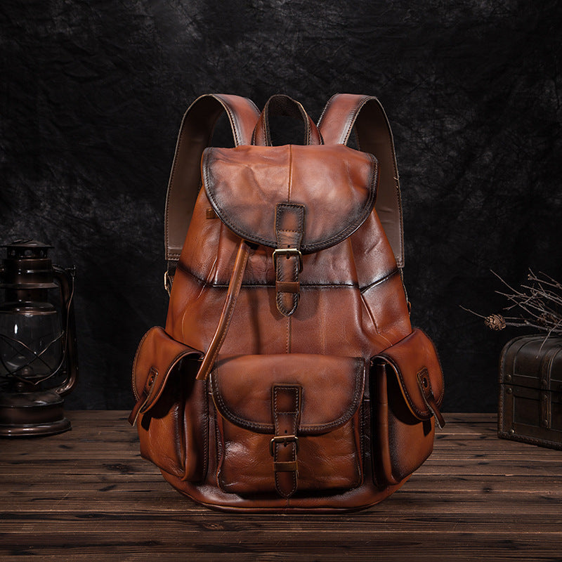 Petit sac à Dos Urbain en Cuir