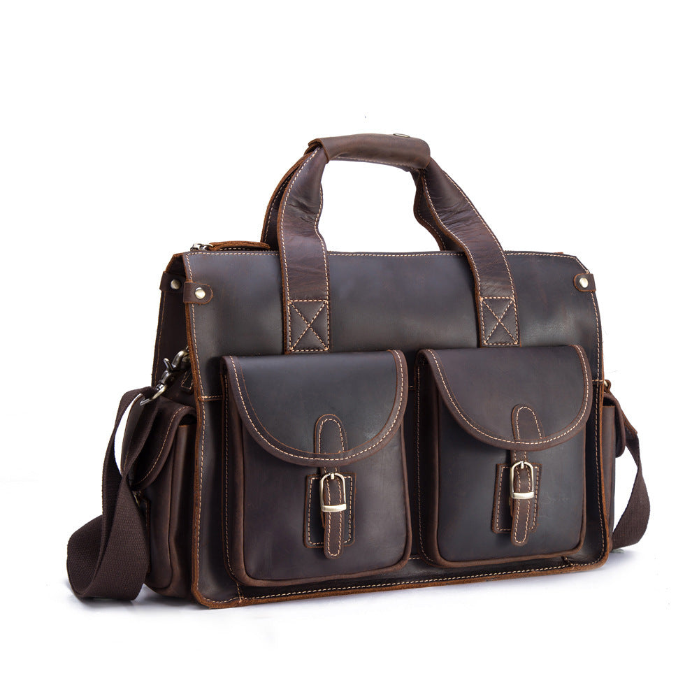 Sac Bandoulière Homme en Cuir Véritable