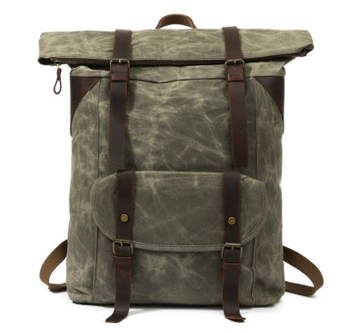 Sac à Dos Rétro en Toile – Robuste, Stylé, Parfait pour le Voyage