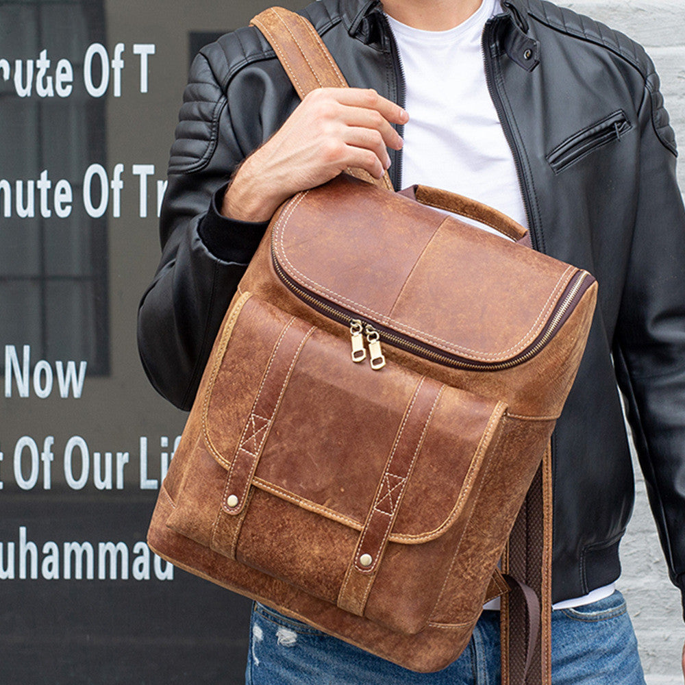 Sac Seau en Cuir Véritable – Élégance Masculine & Confort