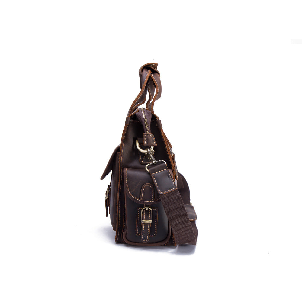 Sac Bandoulière Homme en Cuir Véritable