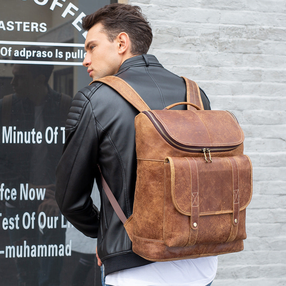 Sac Seau en Cuir Véritable – Élégance Masculine & Confort