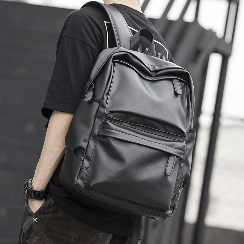 Men'S Fashion Casual Solid Color Backpack